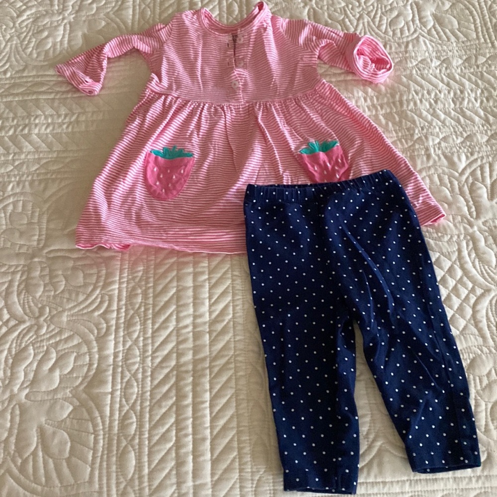 Quarter sleeve dress with pants